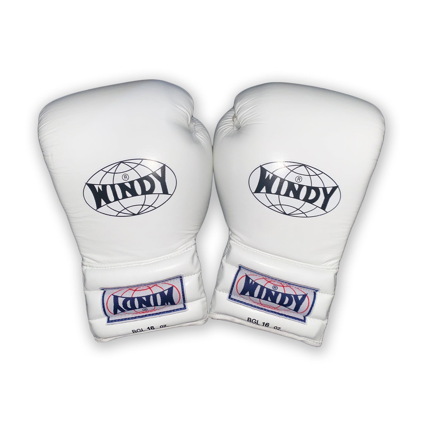 Windy White 16oz Lace Up Gloves