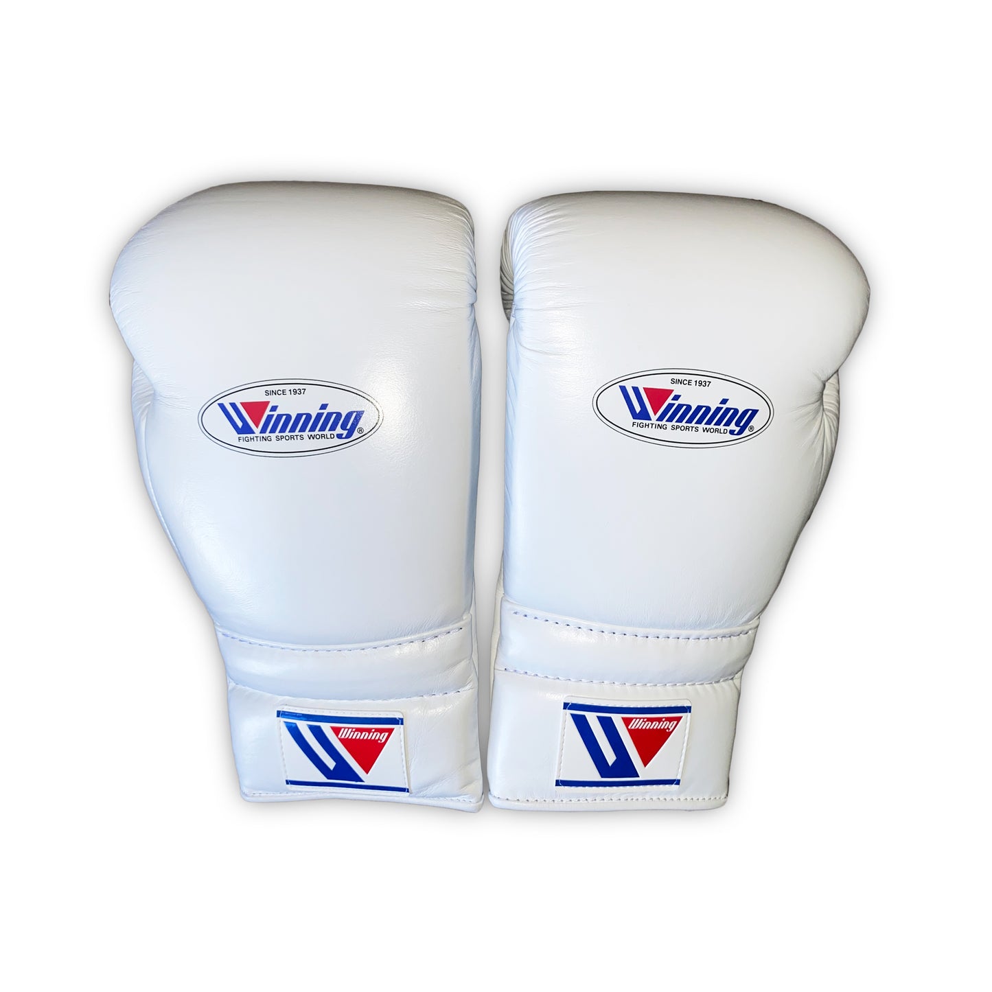 16oz White Winning Lace Up Gloves