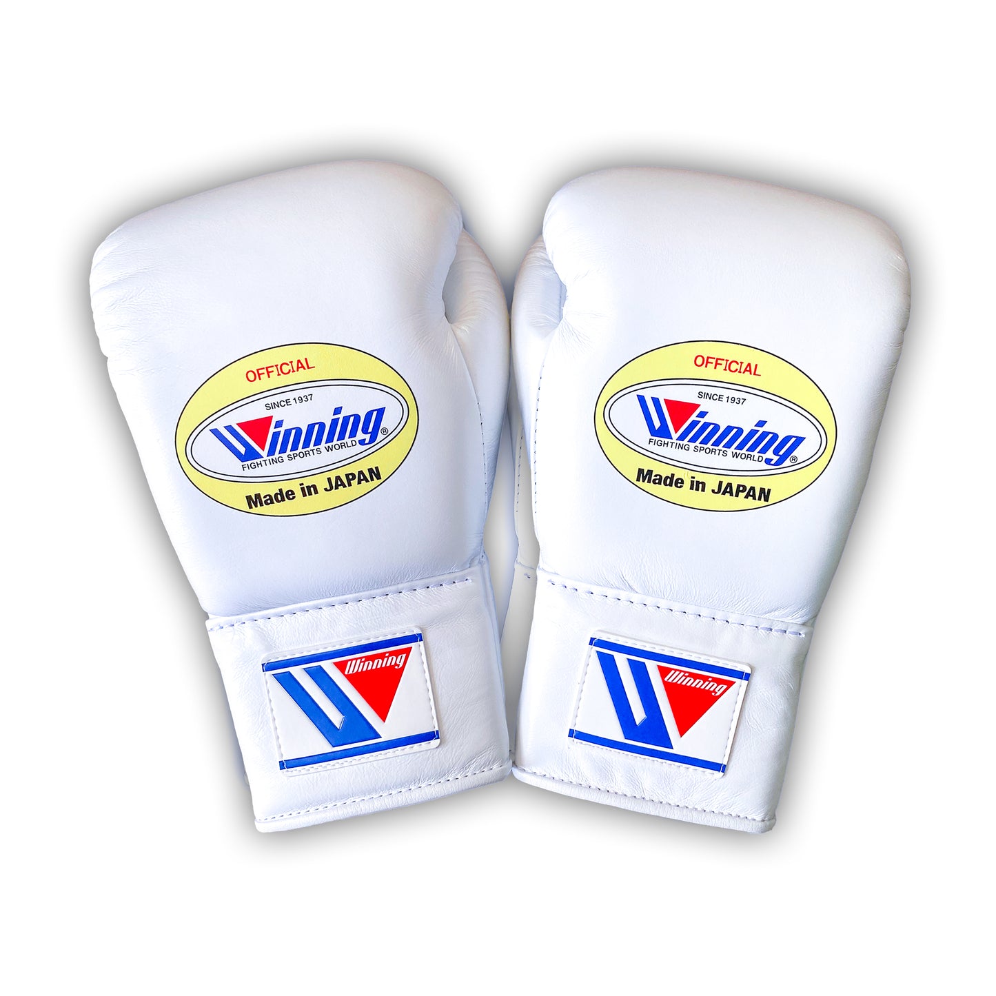 8oz White Winning Lace Up Gloves