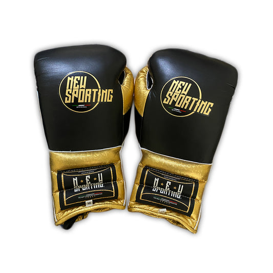New Sporting Training Gloves 2/b Black Gold