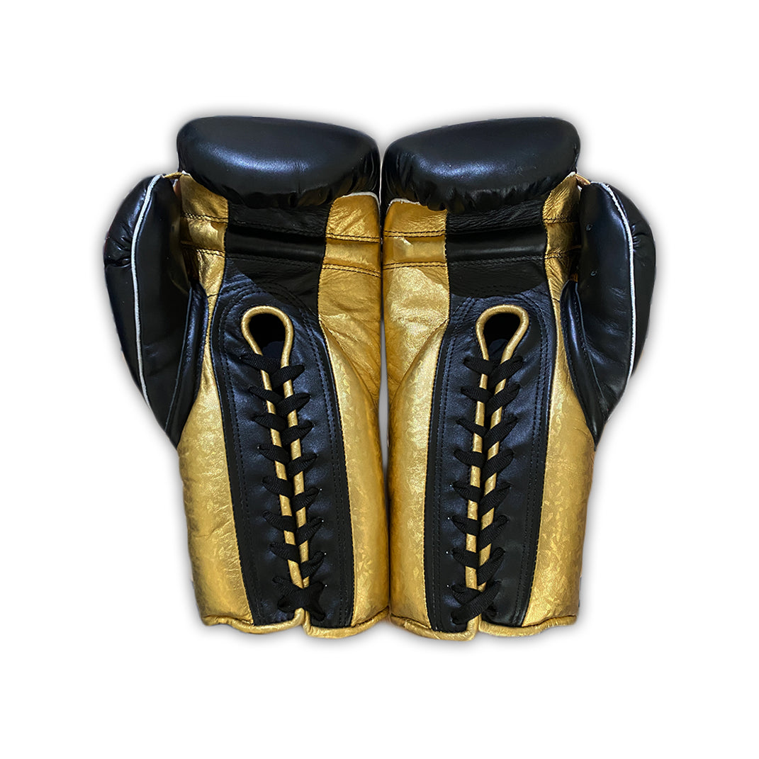 16oz New Sporting Training Gloves 2/b Black Gold