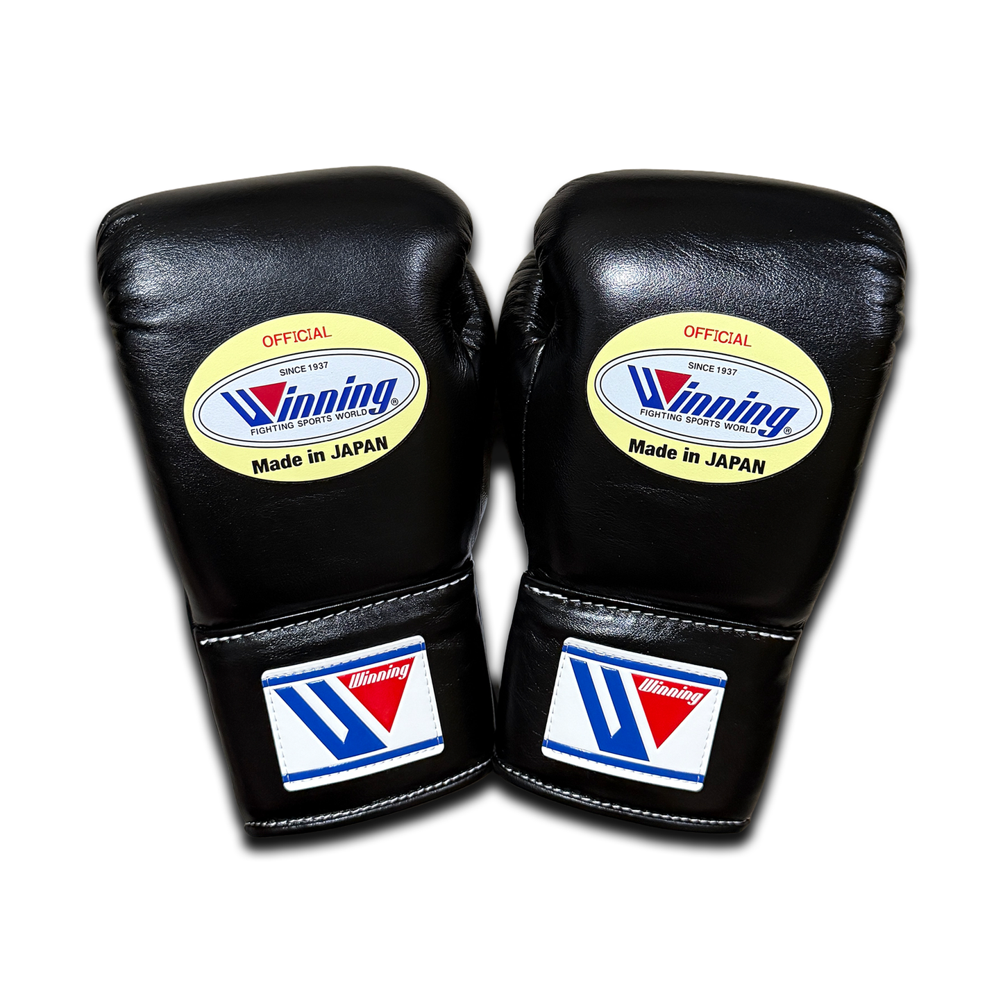 8oz Lace Up Winning Gloves Black MS-200