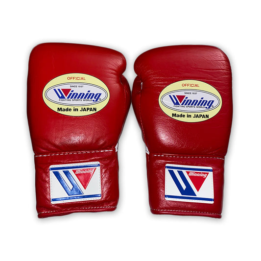 10oz Lace Up Winning Gloves Red MS-300